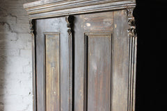 A Decorative Early Victorian Painted Pine Housekeepers Cupboard c.1840