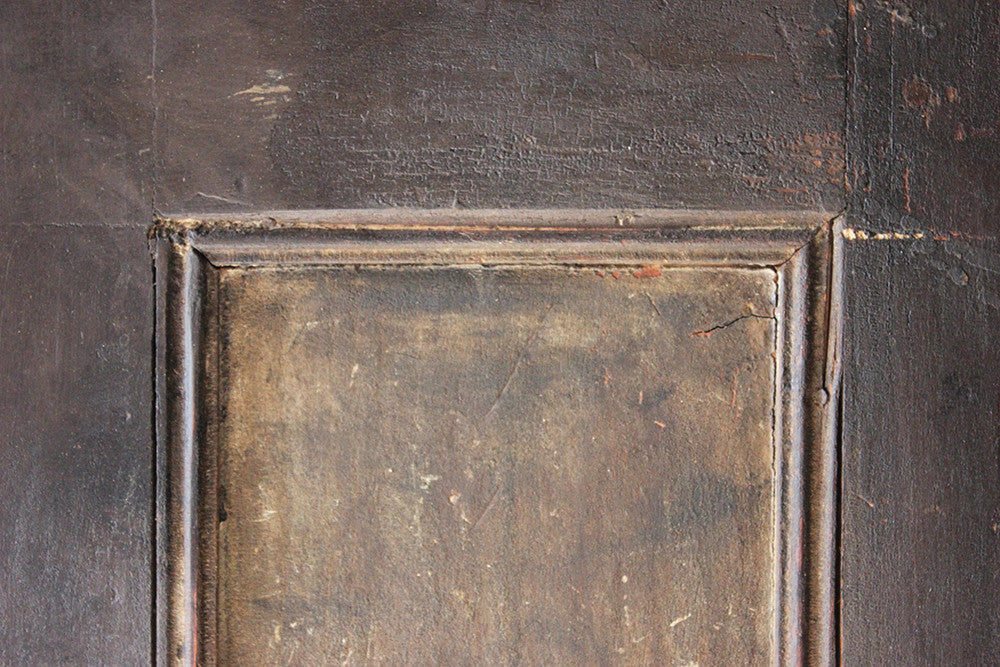 A Decorative Early Victorian Painted Pine Housekeepers Cupboard c.1840