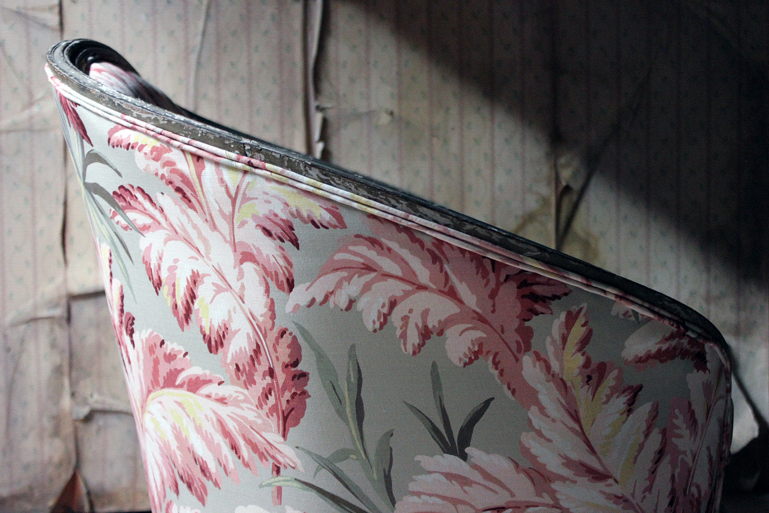A 19thC French Painted & Upholstered Settee c.1880