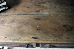 A Beautiful Late George III Painted Oak & Pine Dresser Base c.1810-30