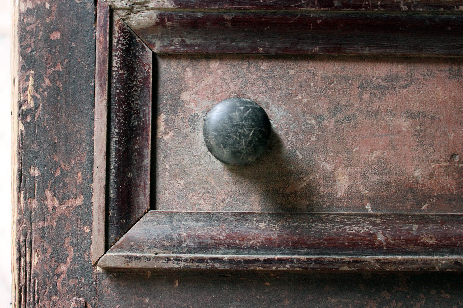 A Beautiful Late George III Painted Oak & Pine Dresser Base c.1810-30