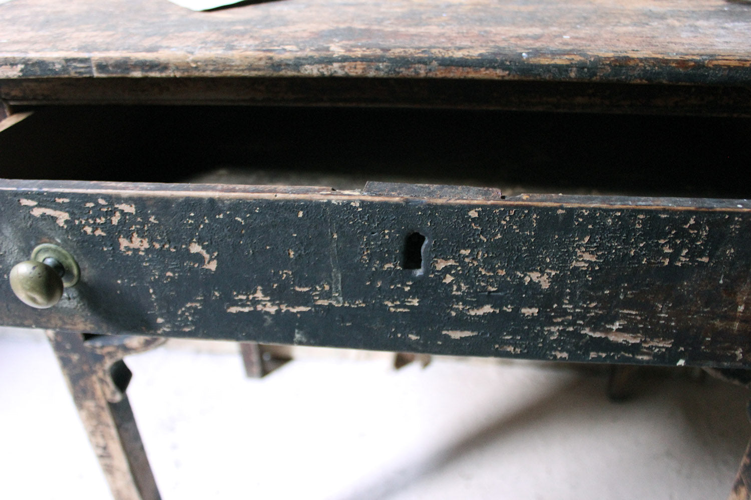 A George III Provincial Painted Pine Side Table c.1780-1800