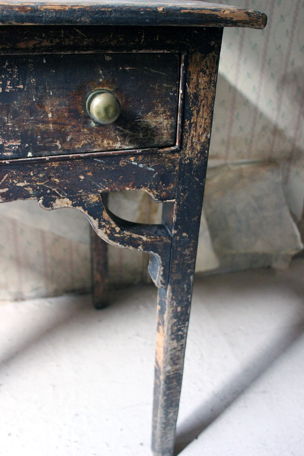A George III Provincial Painted Pine Side Table c.1780-1800