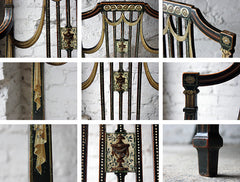 A Beautiful 18thC Japanned & Painted Elbow Chair; Attributed to Gillows c.1792-93