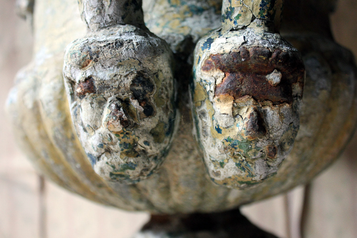 A 19thC Painted Cast Iron Campana Urn Attributed to Andrew Handyside c.1870