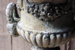 A 19thC Painted Cast Iron Campana Urn Attributed to Andrew Handyside c.1870