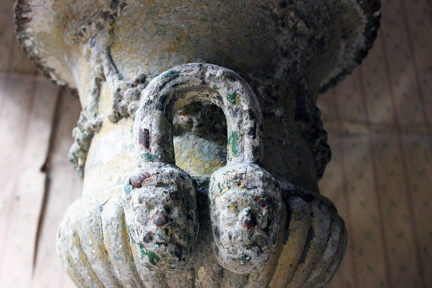 A 19thC Painted Cast Iron Campana Urn Attributed to Andrew Handyside c.1870