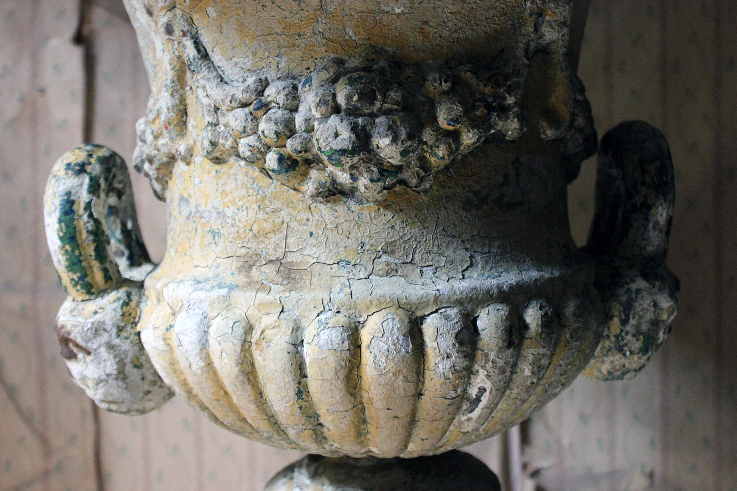 A 19thC Painted Cast Iron Campana Urn Attributed to Andrew Handyside c.1870