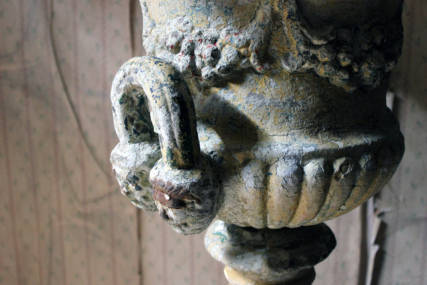 A 19thC Painted Cast Iron Campana Urn Attributed to Andrew Handyside c.1870