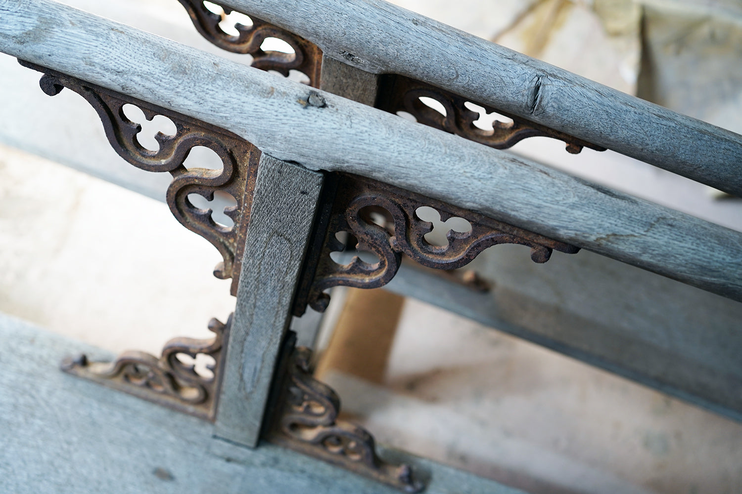 A Good Pair of c.1900 French Gothic Revival Oak Benches