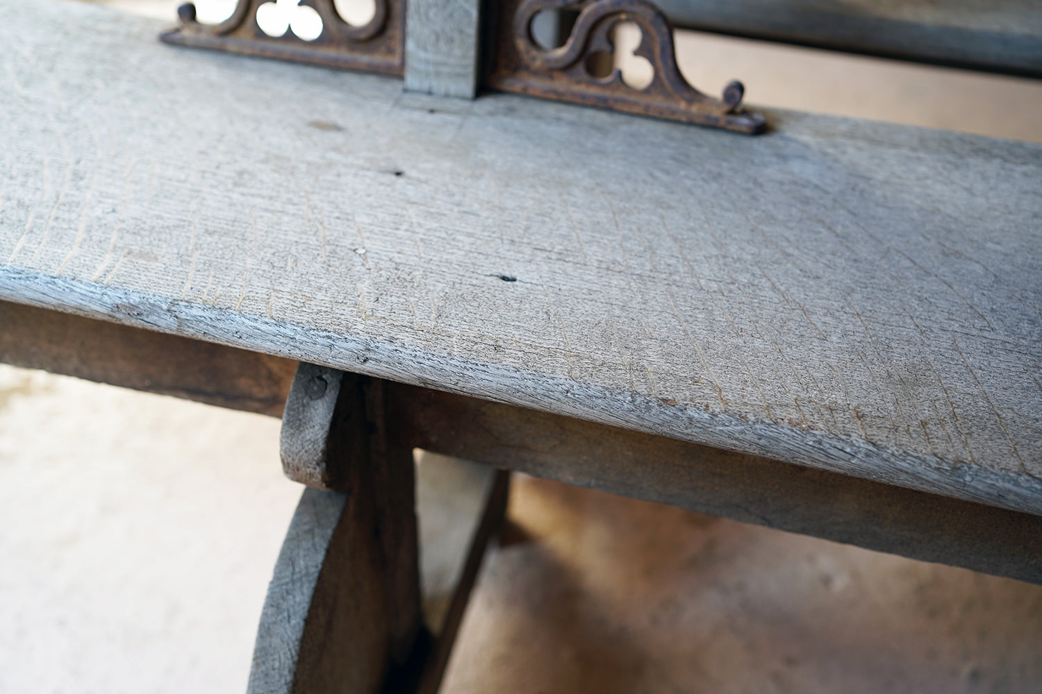 A Good Pair of c.1900 French Gothic Revival Oak Benches