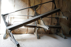 A Good Pair of c.1900 French Gothic Revival Oak Benches