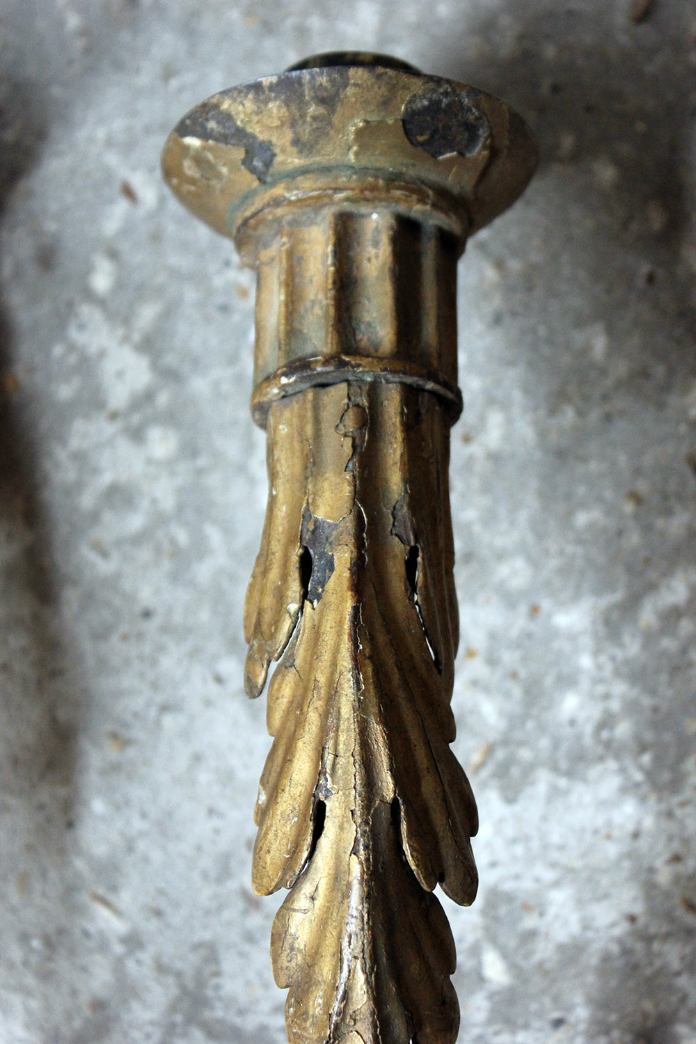 A Fine Pair of 18thC Italian Gilded Iron Wall Sconce Candelabra c.1770-90; Formerly of The Estate of Sir Christopher Lee