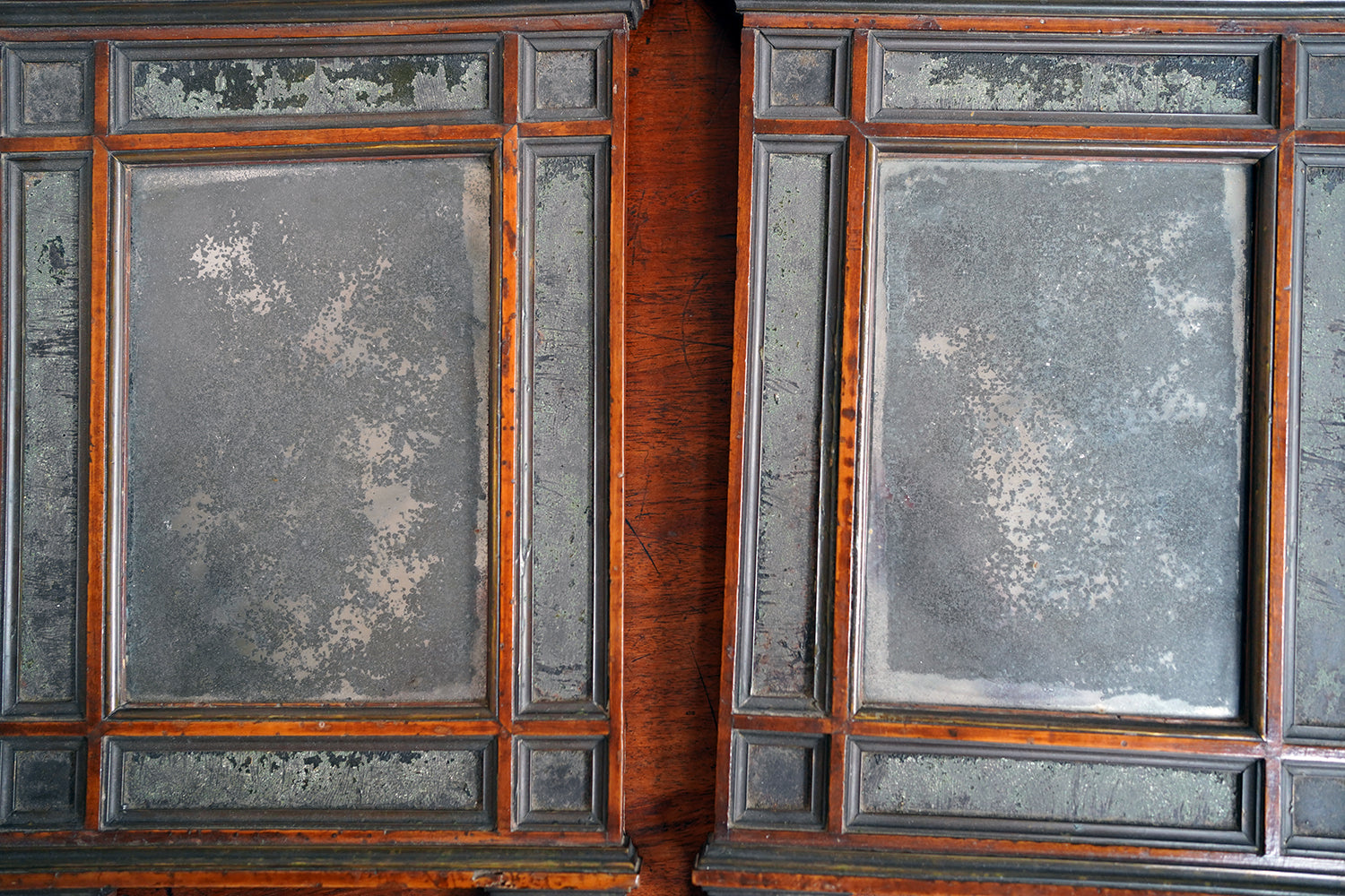 A Fine Pair of Early 19thC Italian Walnut & Mercury Glass Wall Mirrors; Ex William Lloyd George, 3rd Viscount Tenby (1927-2023)