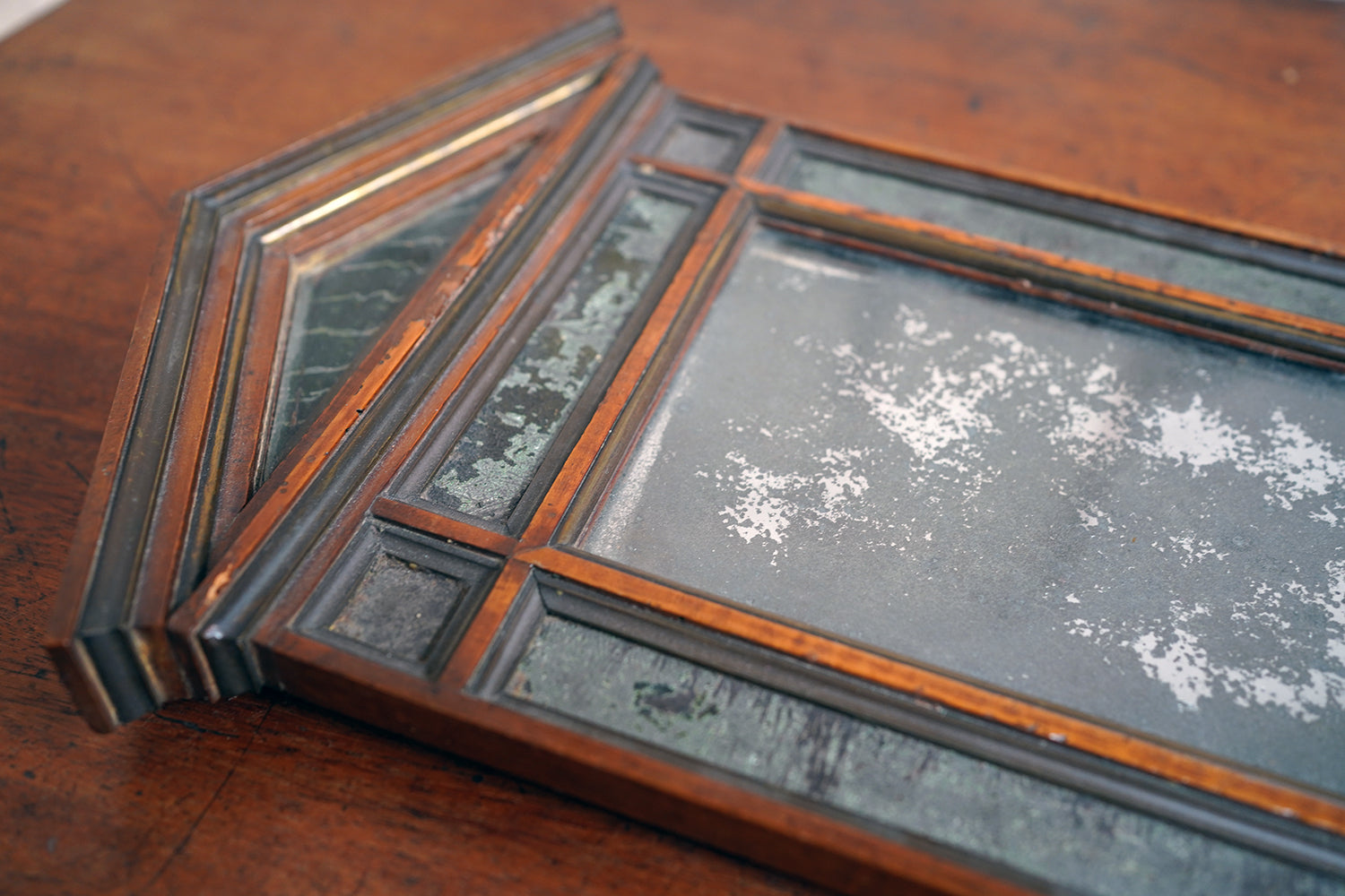 A Fine Pair of Early 19thC Italian Walnut & Mercury Glass Wall Mirrors; Ex William Lloyd George, 3rd Viscount Tenby (1927-2023)