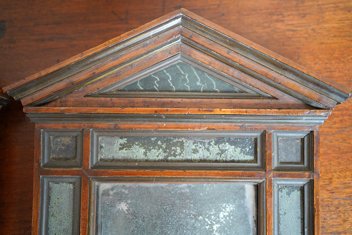 A Fine Pair of Early 19thC Italian Walnut & Mercury Glass Wall Mirrors; Ex William Lloyd George, 3rd Viscount Tenby (1927-2023)