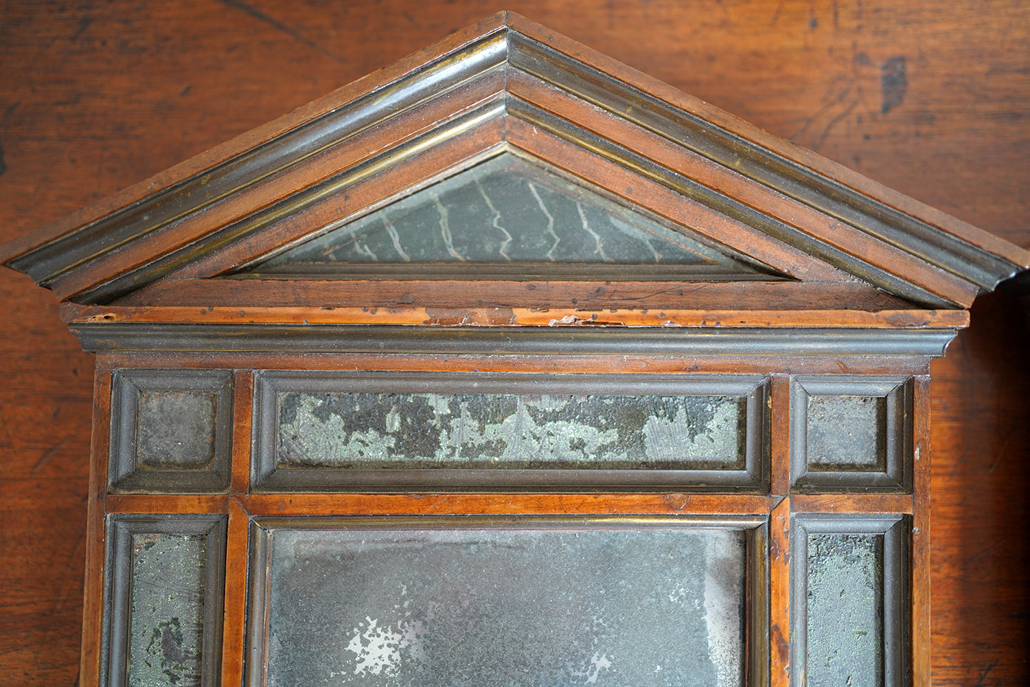 A Fine Pair of Early 19thC Italian Walnut & Mercury Glass Wall Mirrors; Ex William Lloyd George, 3rd Viscount Tenby (1927-2023)