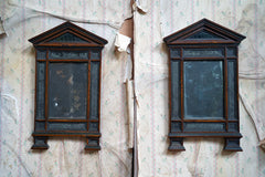 A Fine Pair of Early 19thC Italian Walnut & Mercury Glass Wall Mirrors; Ex William Lloyd George, 3rd Viscount Tenby (1927-2023)