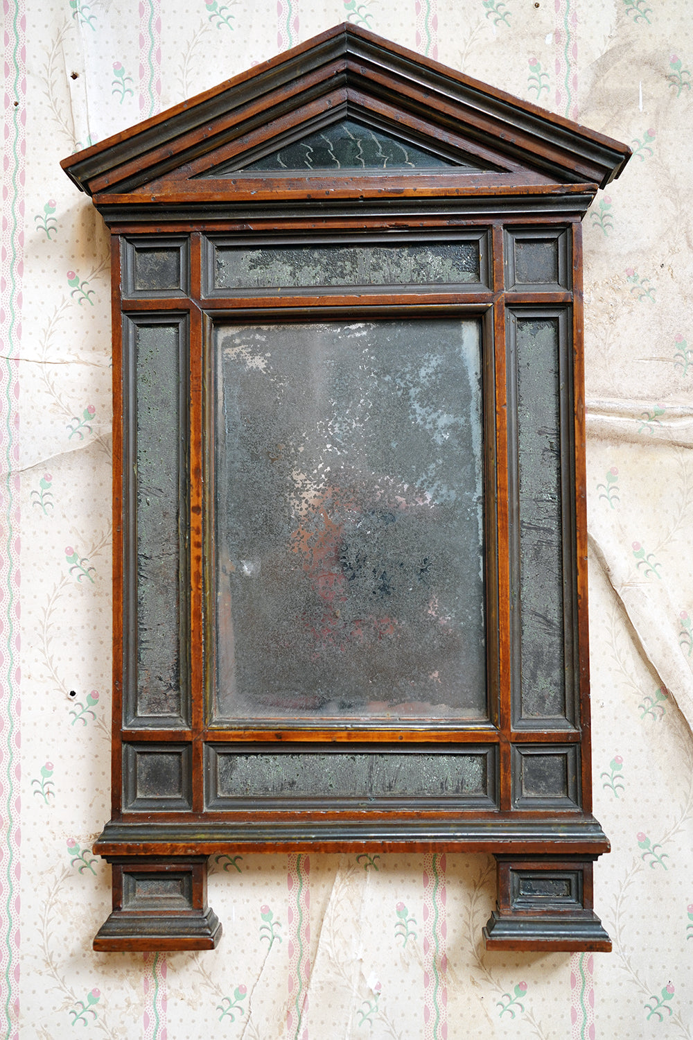 A Fine Pair of Early 19thC Italian Walnut & Mercury Glass Wall Mirrors; Ex William Lloyd George, 3rd Viscount Tenby (1927-2023)