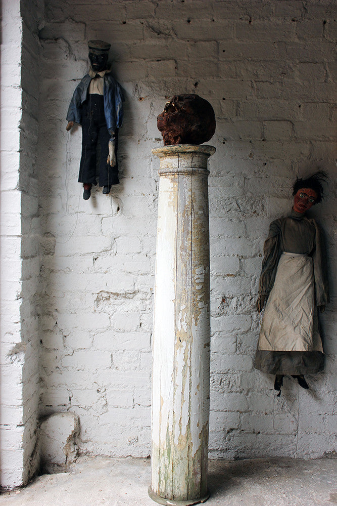 A Decorative Painted Pine Column c.1900