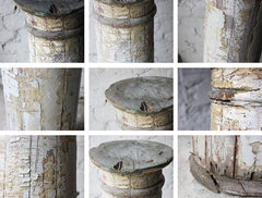 A Decorative Painted Pine Column c.1900
