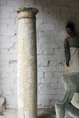 A Decorative Painted Pine Column c.1900