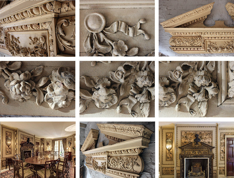A Fine Regency Carved Pine & Gesso Overdoor Broken Pediment c.1825; Formerly of No.2 Wilton Crescent, Belgravia & the Earl Mountbatten, by Repute