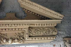 A Fine Regency Carved Pine & Gesso Overdoor Broken Pediment c.1825; Formerly of No.2 Wilton Crescent, Belgravia & the Earl Mountbatten, by Repute