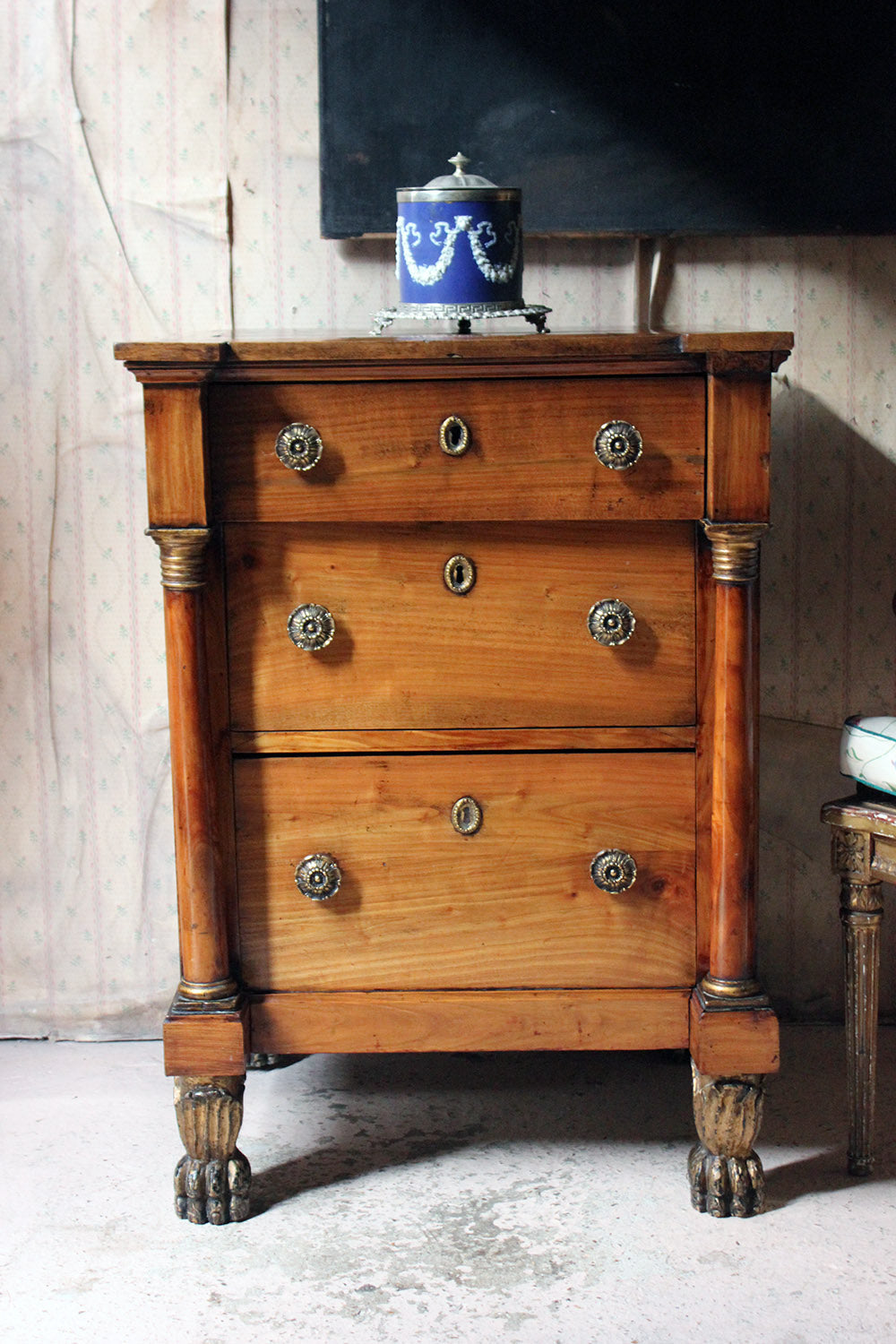 A 19thC Piedmont Fruitwood Commode c.1830-40