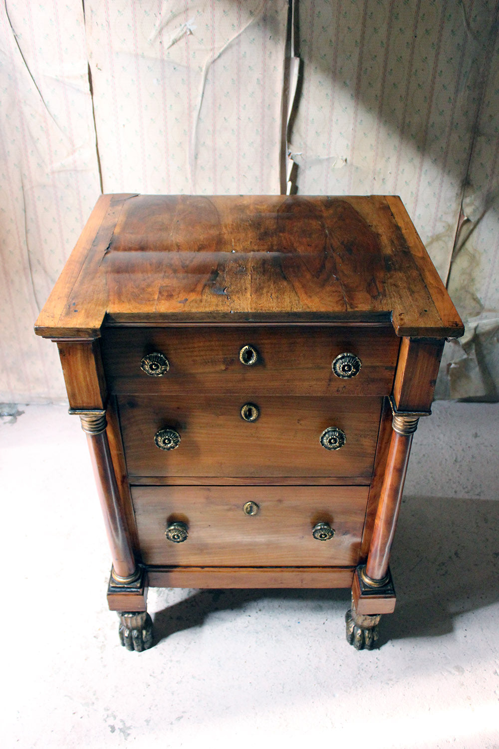 A 19thC Piedmont Fruitwood Commode c.1830-40