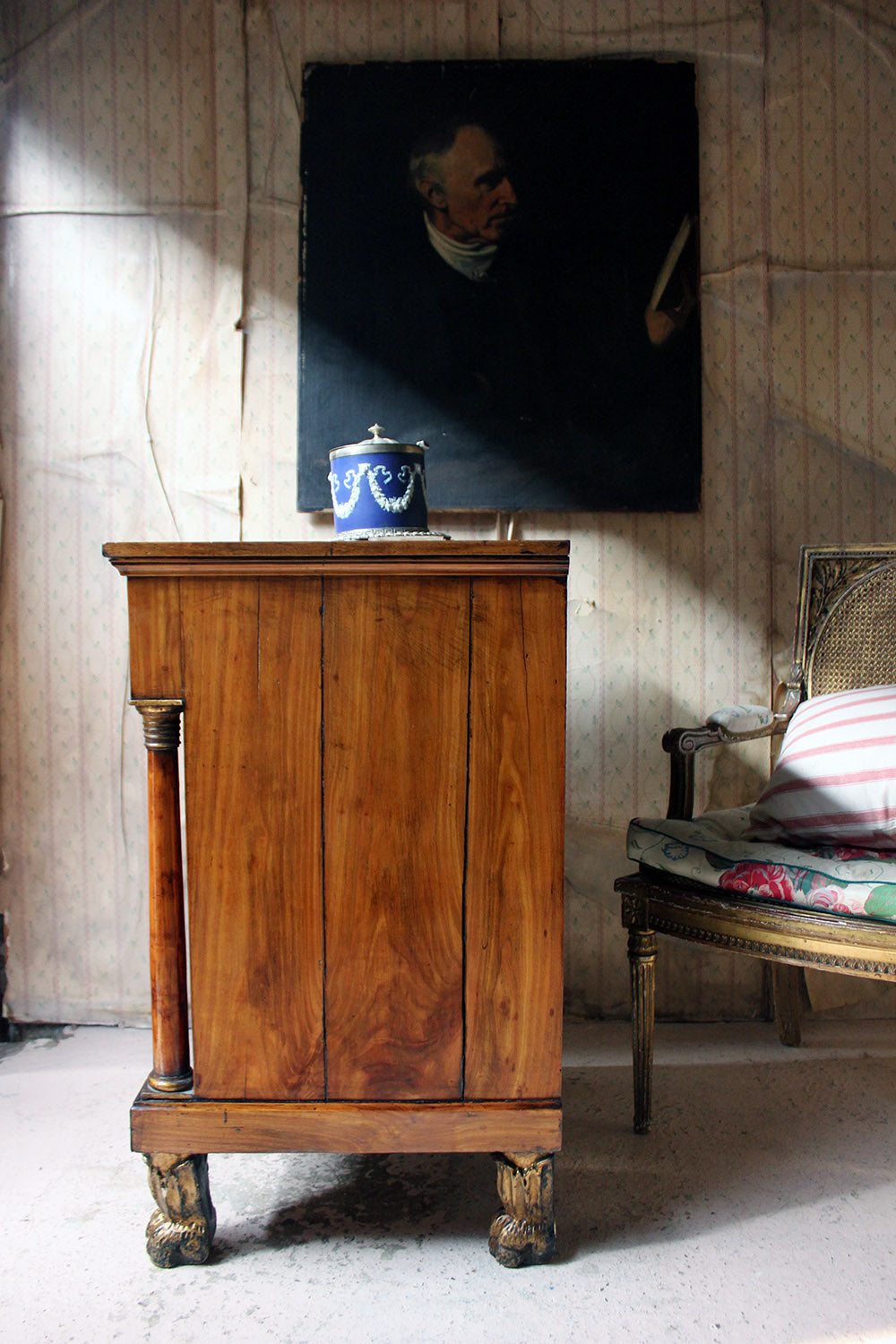 A 19thC Piedmont Fruitwood Commode c.1830-40