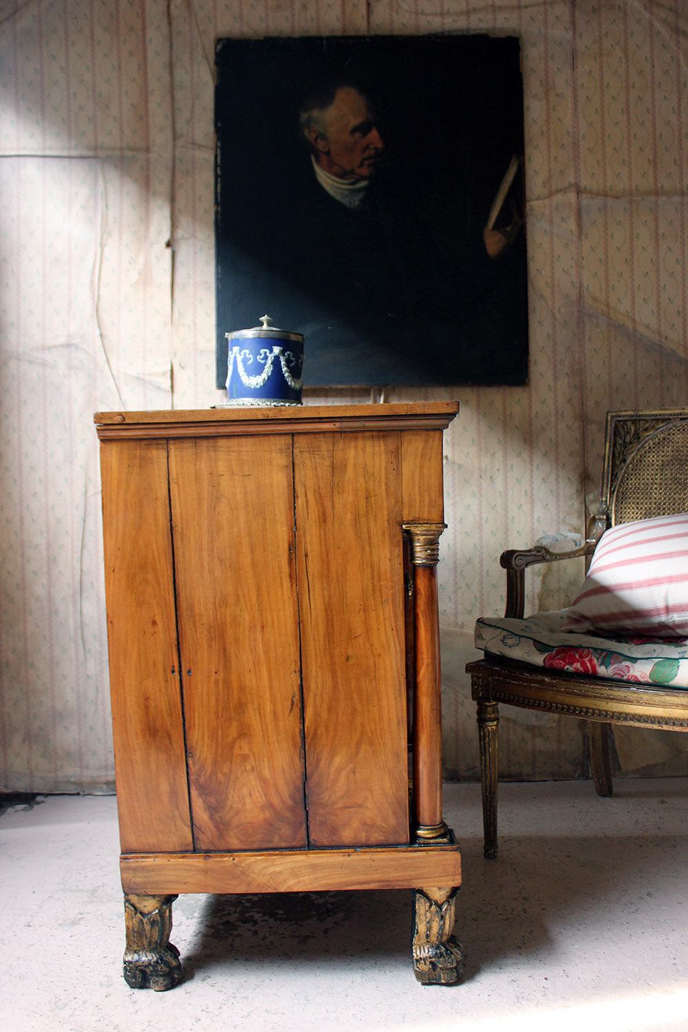A 19thC Piedmont Fruitwood Commode c.1830-40