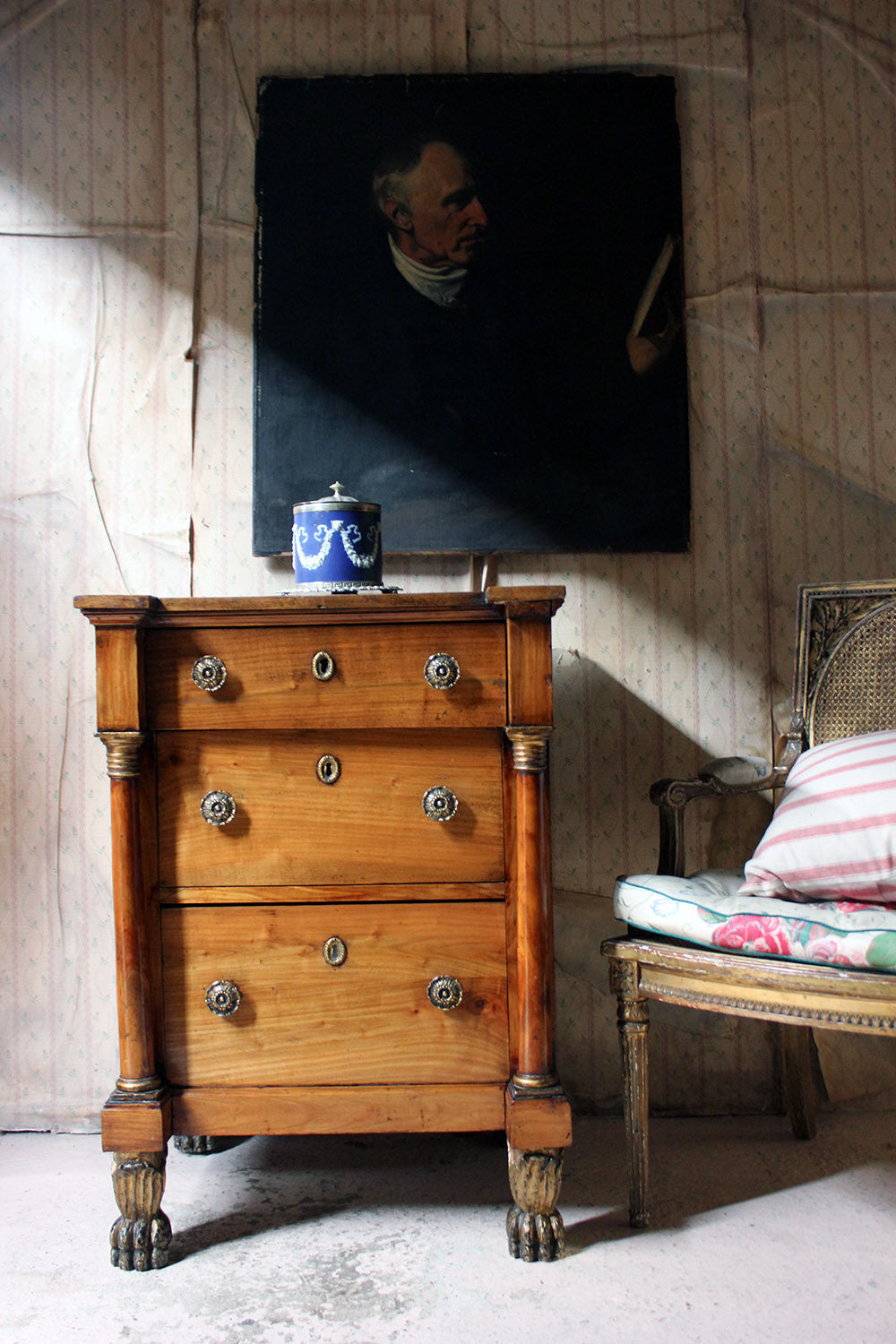 A 19thC Piedmont Fruitwood Commode c.1830-40