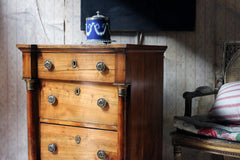 A 19thC Piedmont Fruitwood Commode c.1830-40