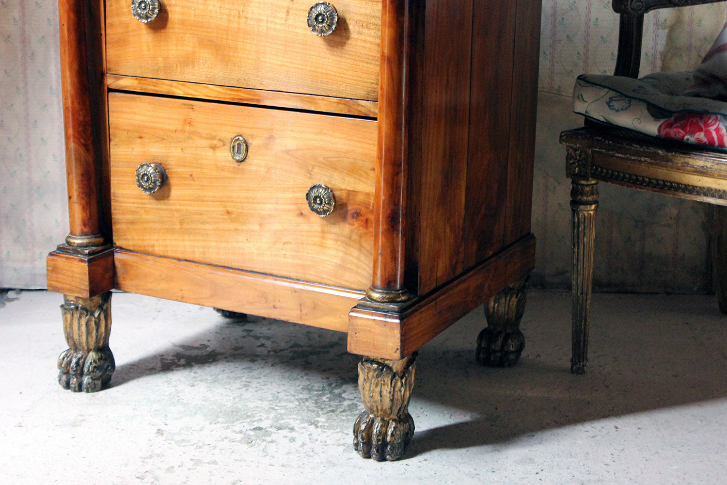 A 19thC Piedmont Fruitwood Commode c.1830-40