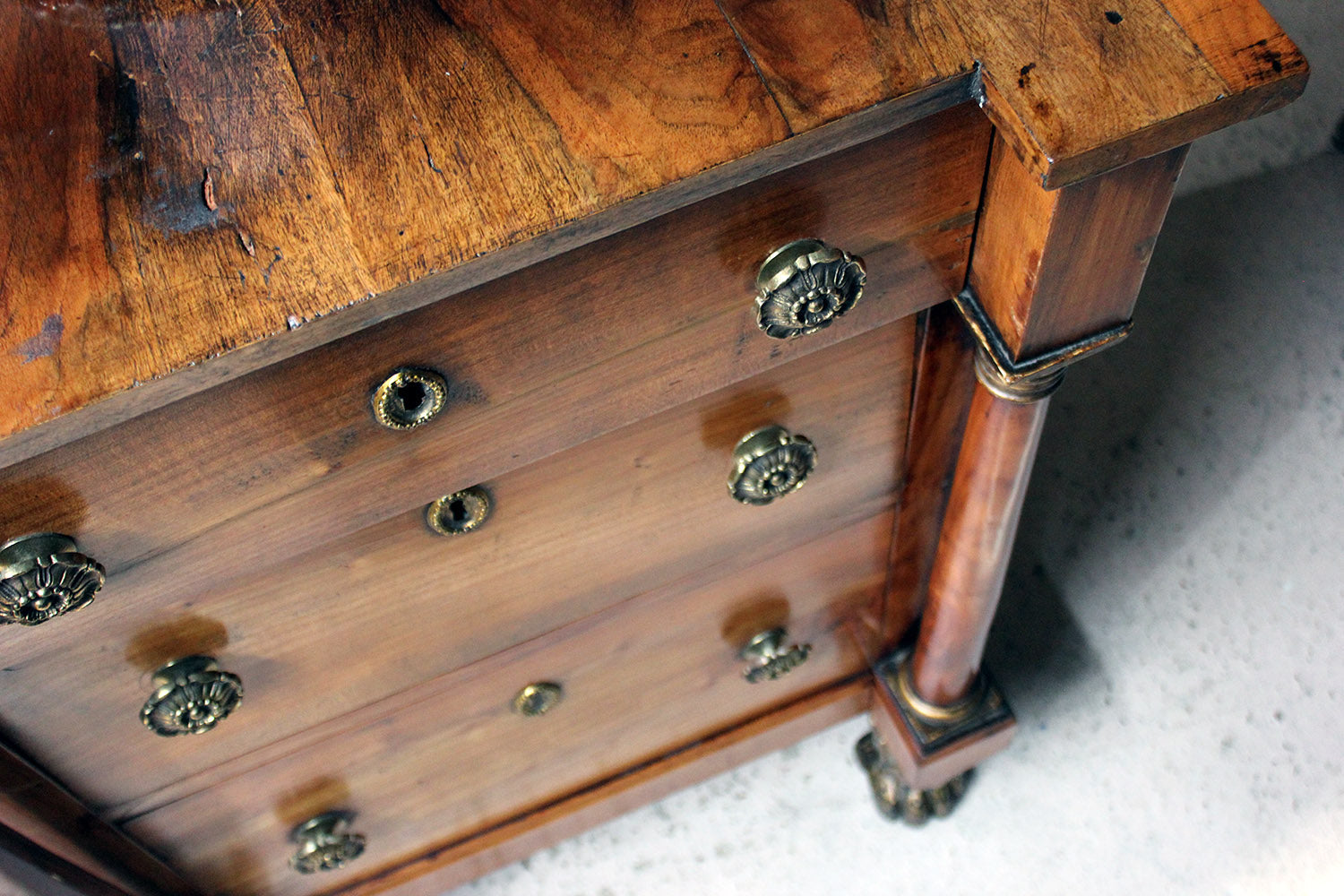A 19thC Piedmont Fruitwood Commode c.1830-40