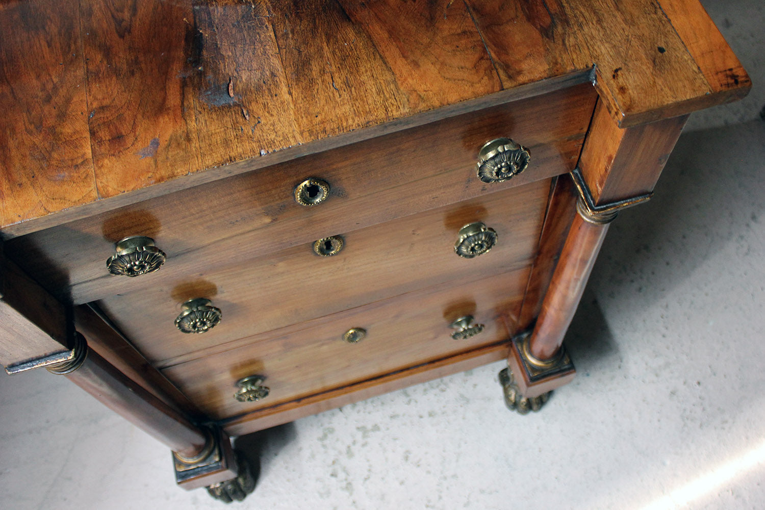A 19thC Piedmont Fruitwood Commode c.1830-40