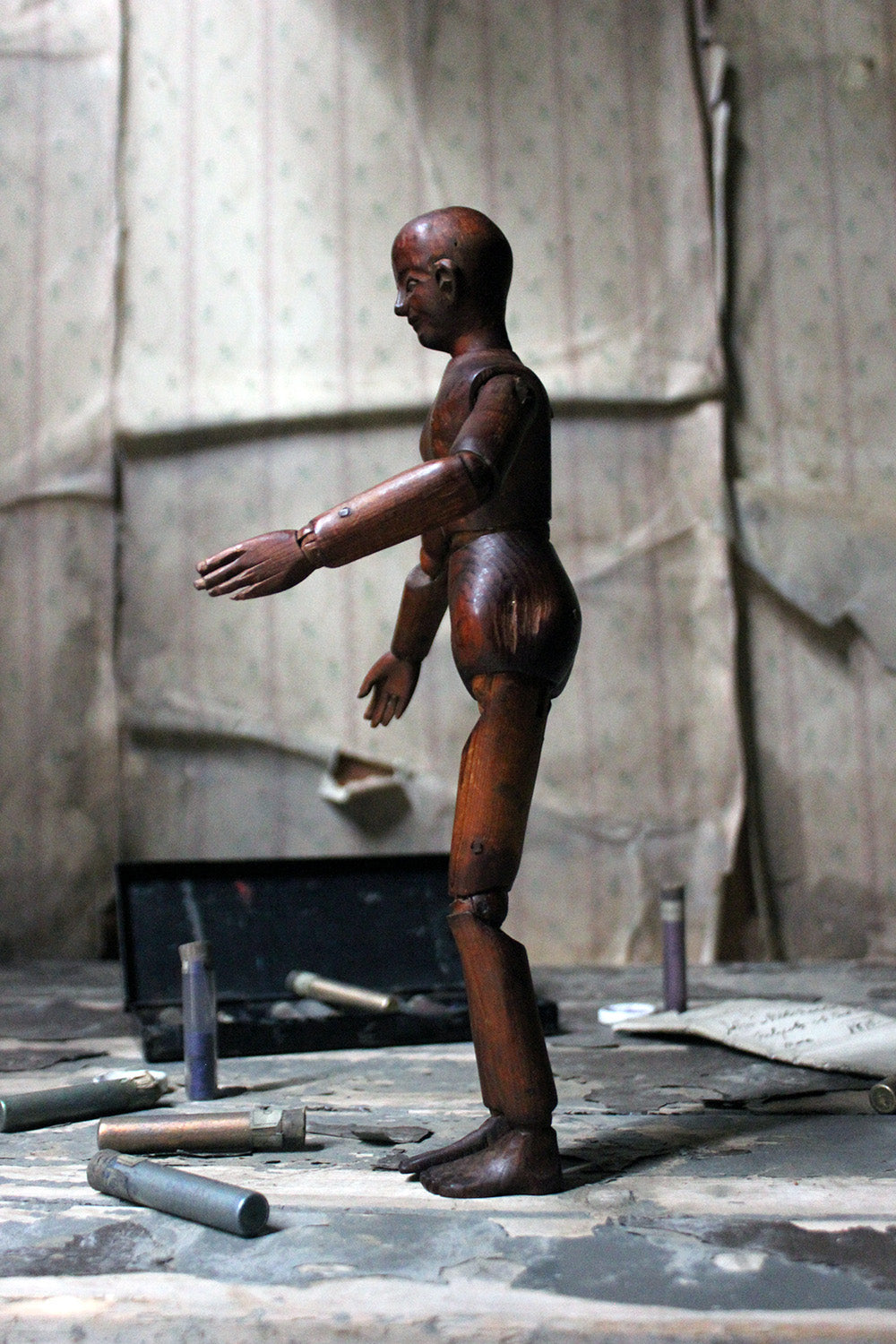 A 19thC English Pine Artist's Lay Figure by Roberson & Co. c.1890