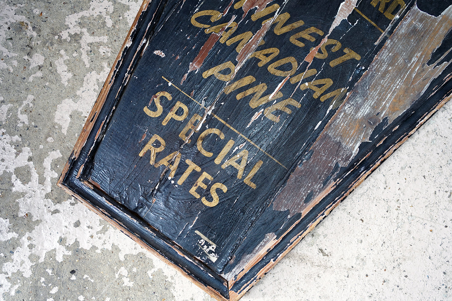 A 20thC Sign-Written Pine Advertising Sign for P.W.Maller Morticians