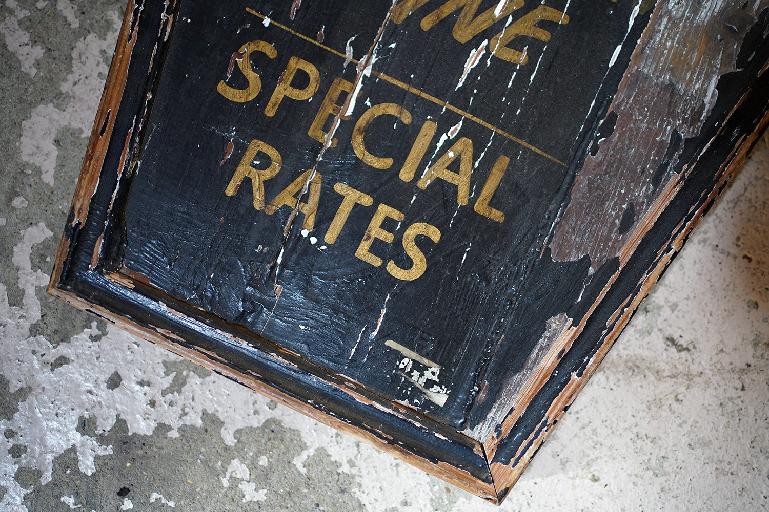 A 20thC Sign-Written Pine Advertising Sign for P.W.Maller Morticians