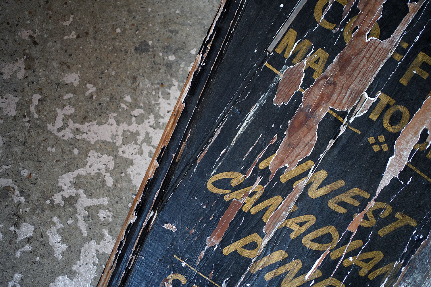 A 20thC Sign-Written Pine Advertising Sign for P.W.Maller Morticians