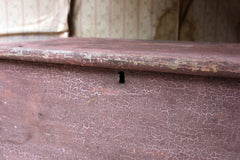 A Decorative Late Victorian Pink Painted Pine Trunk c.1900