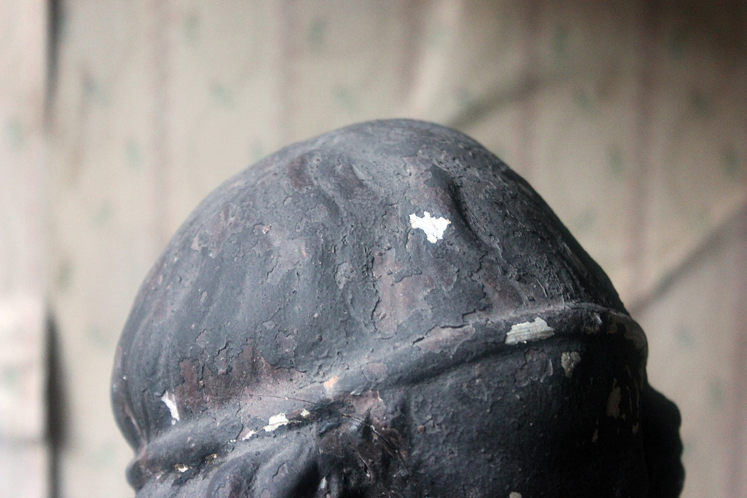 A Decorative Black Painted Plaster Portrait Bust of Homer c.1900