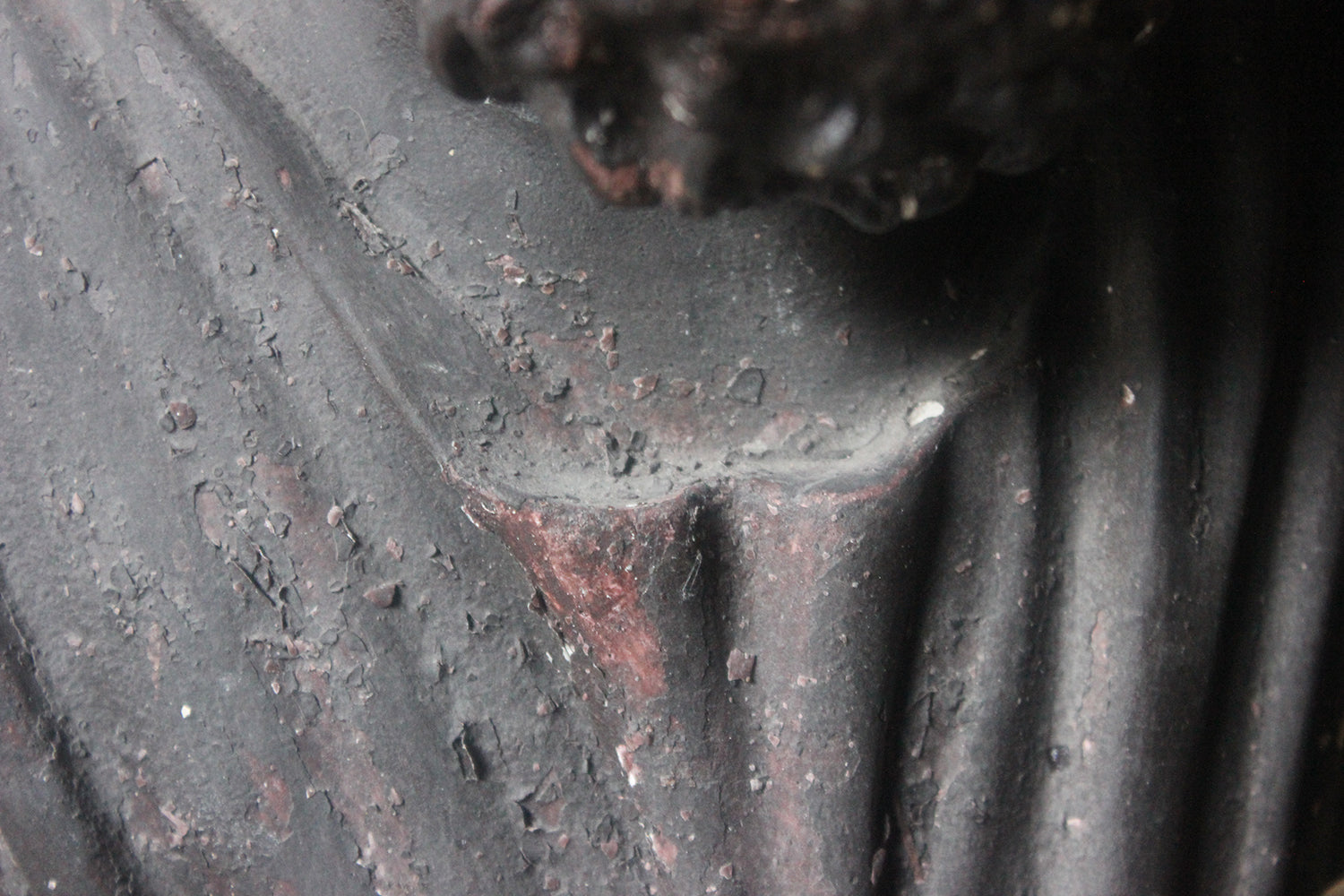 A Decorative Black Painted Plaster Portrait Bust of Homer c.1900