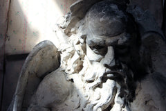 A 19thC French Monastery Sculpted High Relief Plaster Frieze Depicting Father Time c.1870