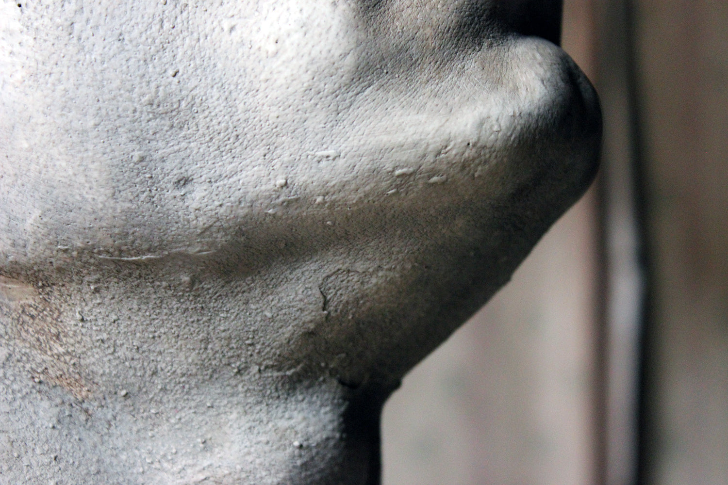 A Finely Cast Early 20thC Plaster Life Mask of a Gentleman