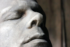 A Finely Cast Early 20thC Plaster Life Mask of a Gentleman
