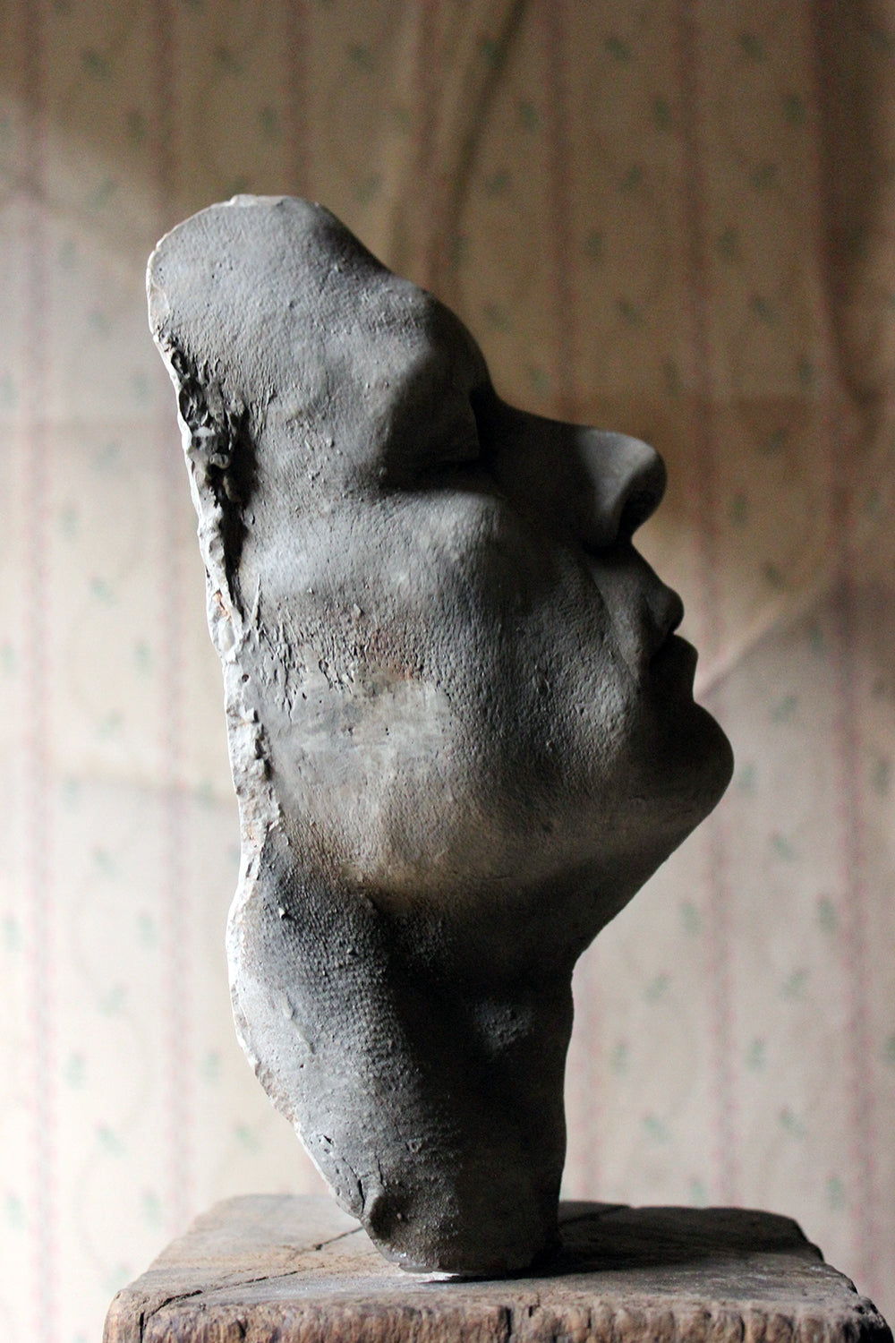 A Finely Cast Early 20thC Plaster Life Mask of a Gentleman