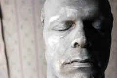 A Finely Cast Early 20thC Plaster Life Mask of a Gentleman
