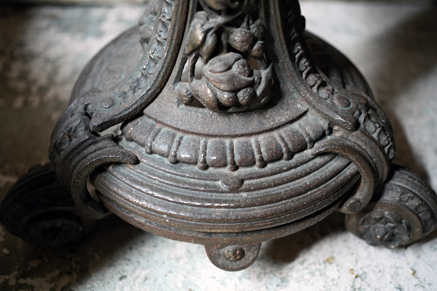A Cast Iron & Portasanta Brecchia Marble Circular Occasional Table c.1870-80